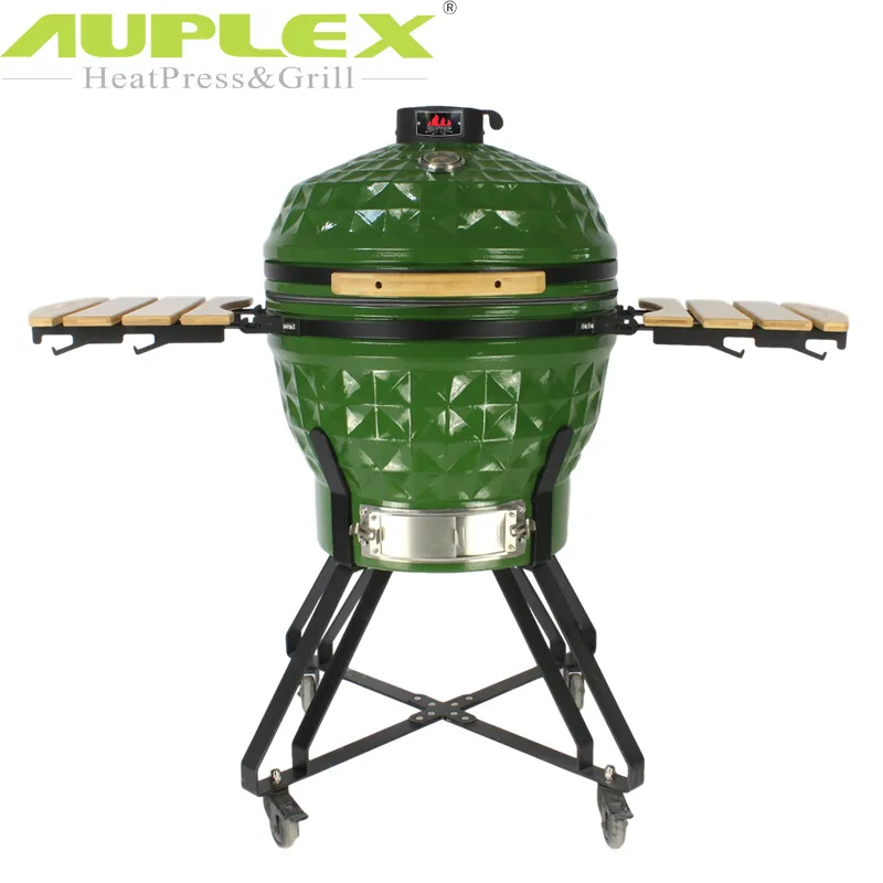 Diamond 24-inch ceramic barbecue grill, foreign trade export company business dinner barbecue grill, movable chicken grill