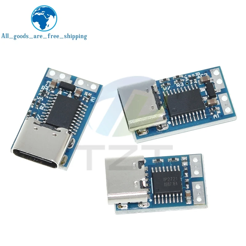 TZT PDC004-PD PD وحدة شرك ، USB-C PD 9 فولت 12 فولت 15 فولت 20 فولت تيار مستمر الجهد الثابت وحدة الزناد الطاقة 5A نوع-C أنثى المدخلات للكمبيوتر المحمول