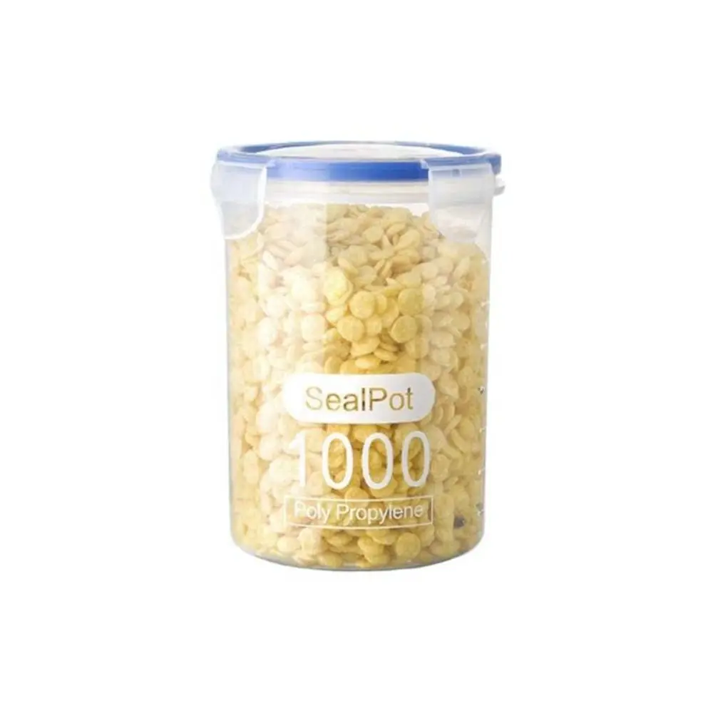 

PP Transparent Food Sealed Jars Moisture Proof Airtight Kitchen Storage Boxes Leakproof Cylindrical Plastic Food Airtight Jar