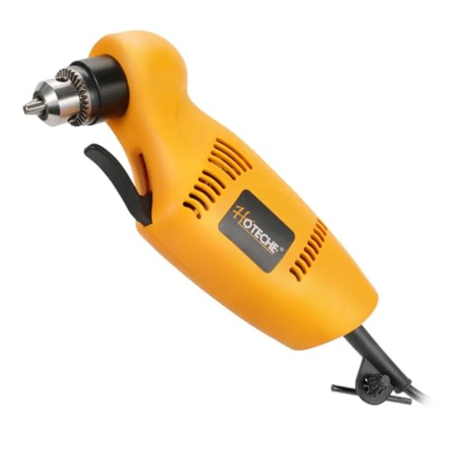 

3/8-Inch Right Angle Drill 3.8A Electric Corded Power Drill with Variable Speed 0-1400 RPM Forward and Reverse Switch C