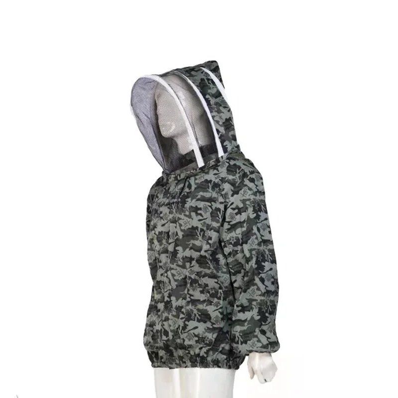 Beekeeping Suit Foldable Beekeeping Protective Veil Jacket Double Zippered Suit Bee with Hat Equipment view 4