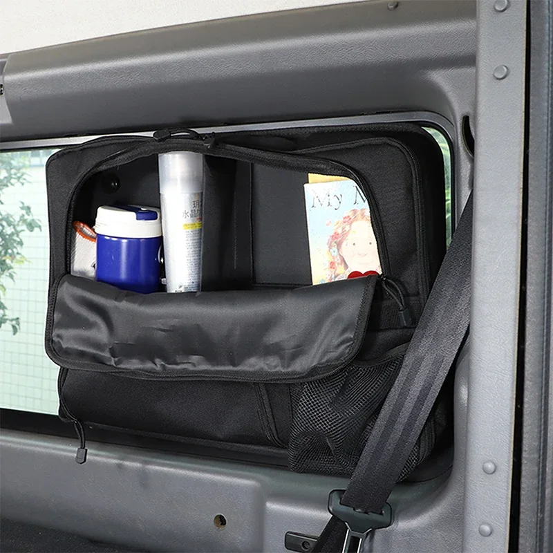 For 2004-18 Land Rover Defender 90 110 Oxford Cloth Black Car Trunk Window Multifunctional Storage Bag Car Interior Accessories