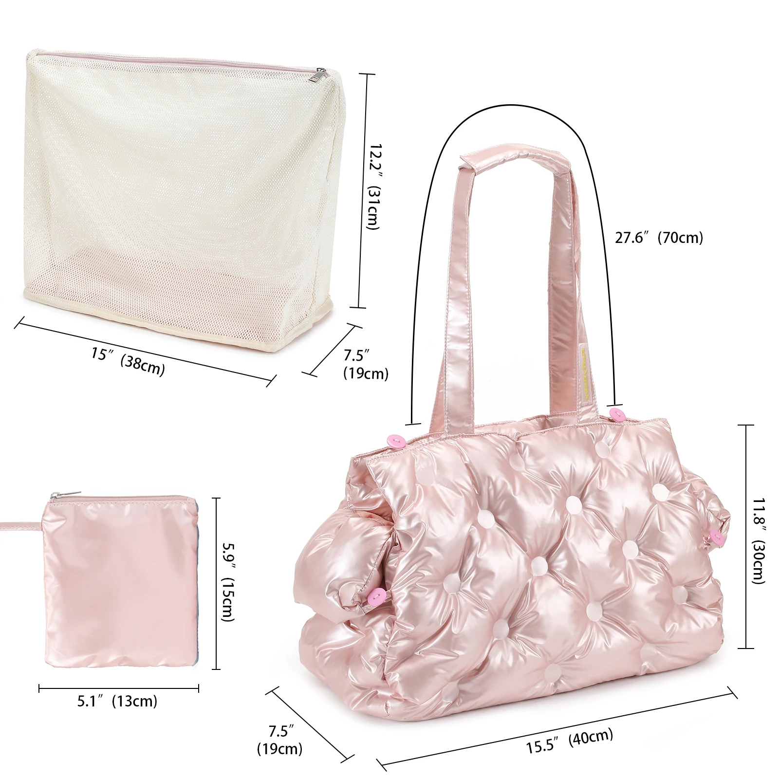 Portable Pet Carrier Tote for Small Dogs Cats, Warm Soft Quilted Handbag, Waterproof Windproof Travel Bag for Outdoor Walks Geta