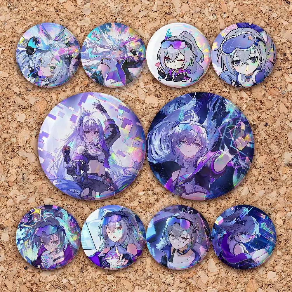 

Honkai Star Rail Silver Wolf Button Badge 2PC Sets for Bags & Clothes & Accessories Metal Pin Creative Gift