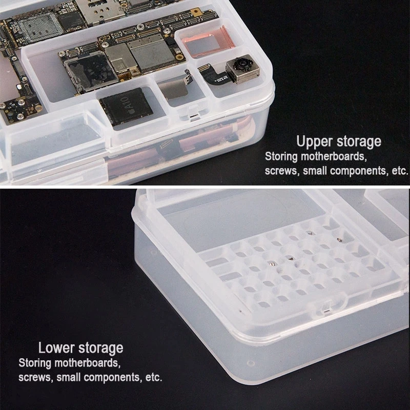 Sunshine SS-001A Phone Repair Multi-function Storage Box LCD Screen Mainboard IC Assembly Plastic Organizers Box