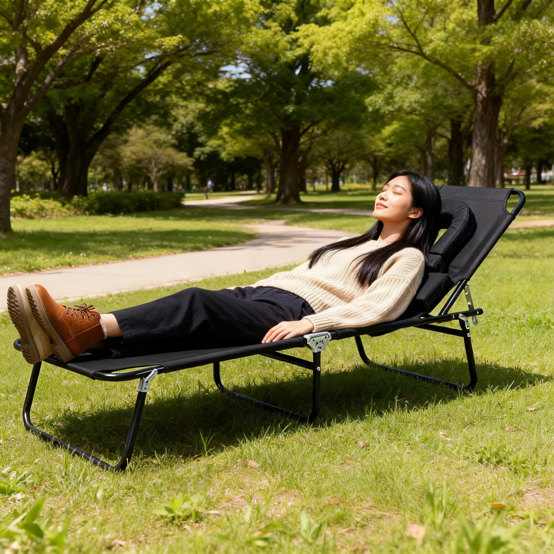 Foldable Outdoor Chair Oxford Fabric Eco Friendly High Quality Portable Garden Beach Hotel Patio Use