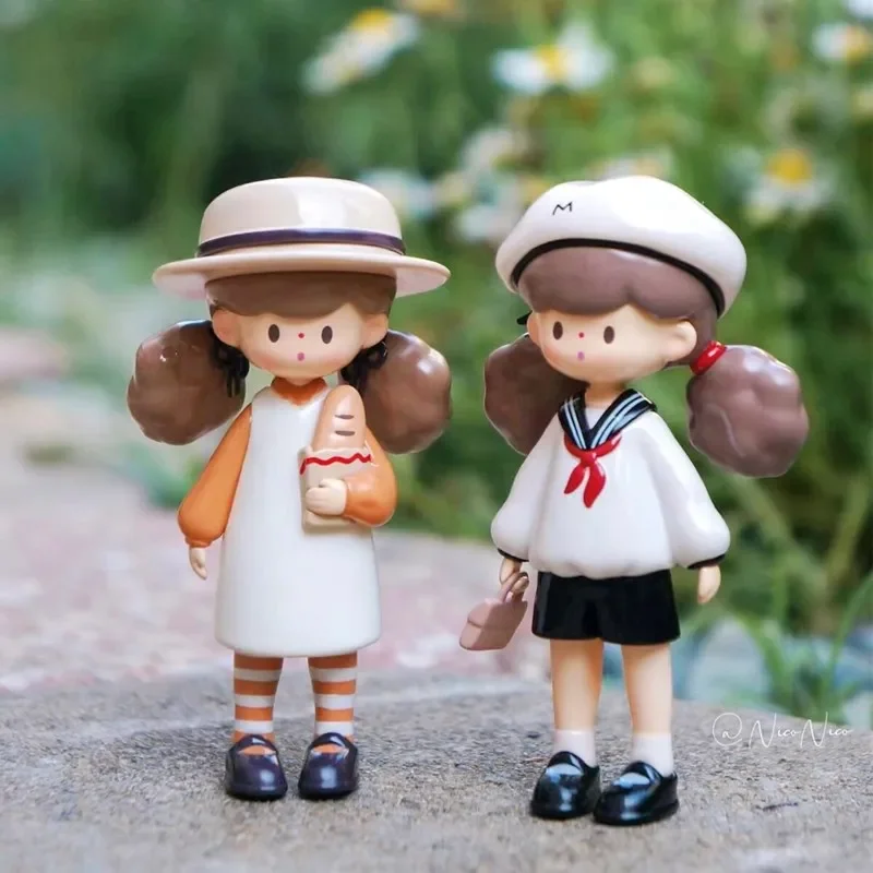 

Molinta Popcorn Sister Retro Wear Series Blind Box Guess Bag Mystery Box Toys Doll Cute Anime Figure Ornaments Gift Collection