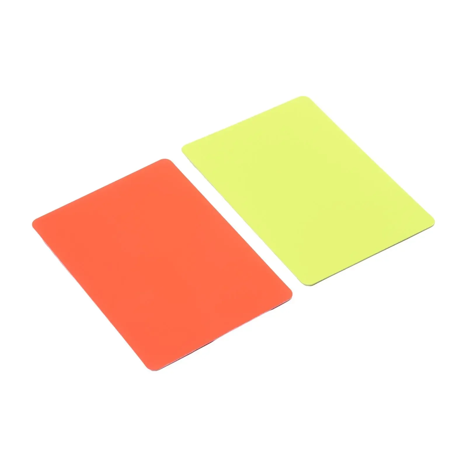 1 Pair PVC Soccer Referee Red Card And Yellow Card Football Match Training Referee Tool 8x11cm Referee Tool For Soccer Game Part