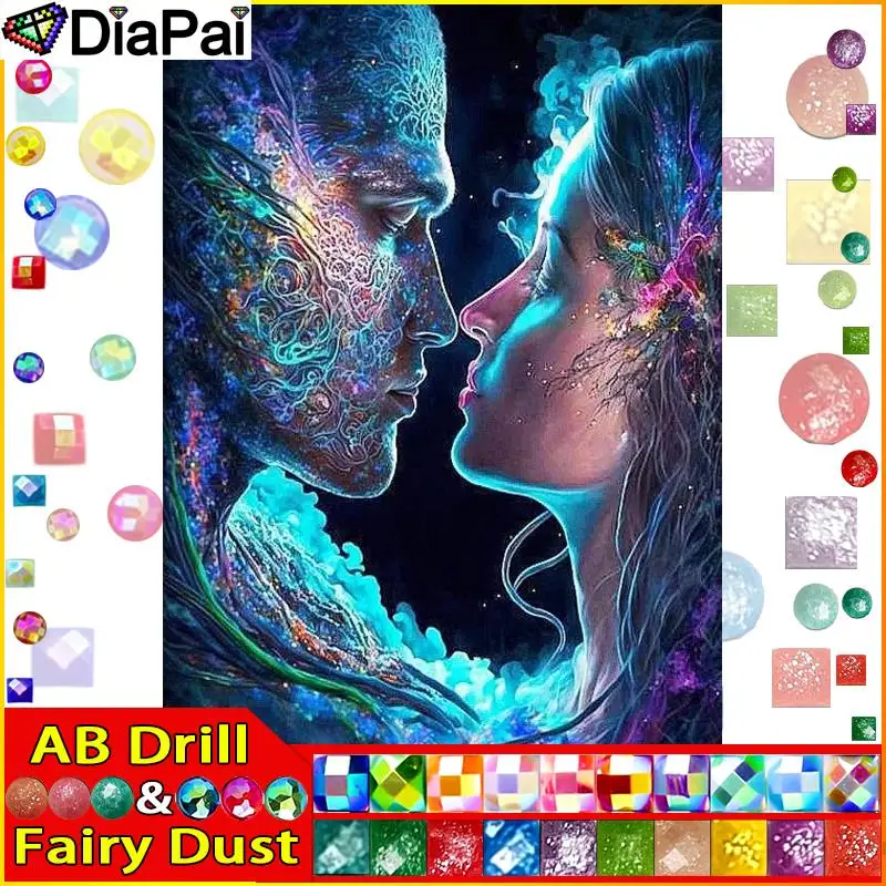 DIAPAI Fairy Dust AB 5D Diamond Embroidery Needlework Kit 