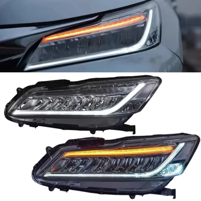 Accord 9.5th Gen LED Headlight 2015-2017 Upgrade DRL Modified Front Light Head Lamp Turn Signal Auto Car Parts for