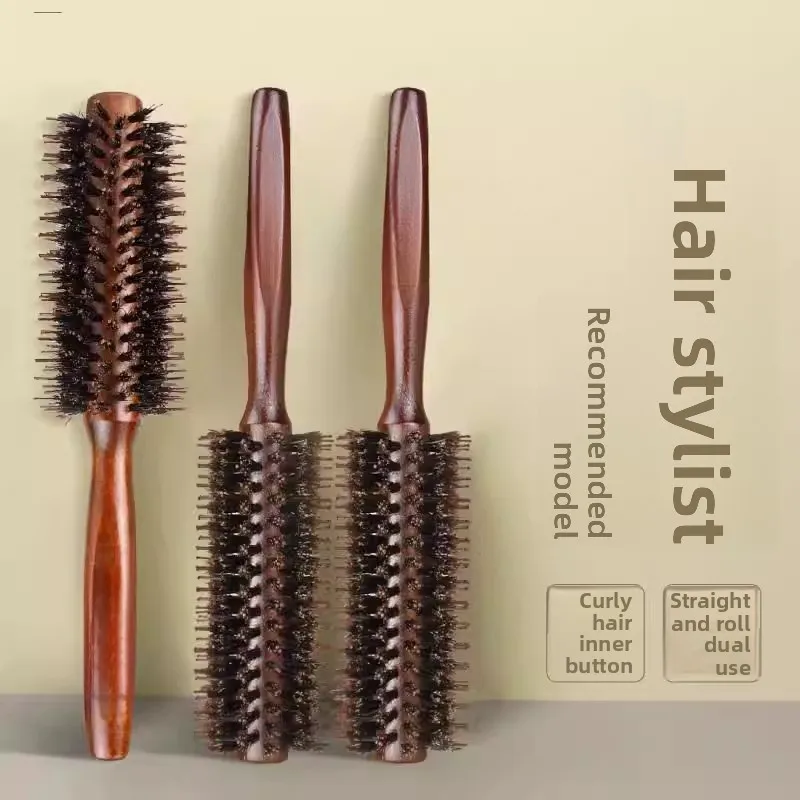 

Расческа для укладки волос, щетка для косичек, цилиндрическая расческа-брашинг, расческа для завивки длинных прямых волос, расческа для укладки и завивки волос феном, для домашнего использования