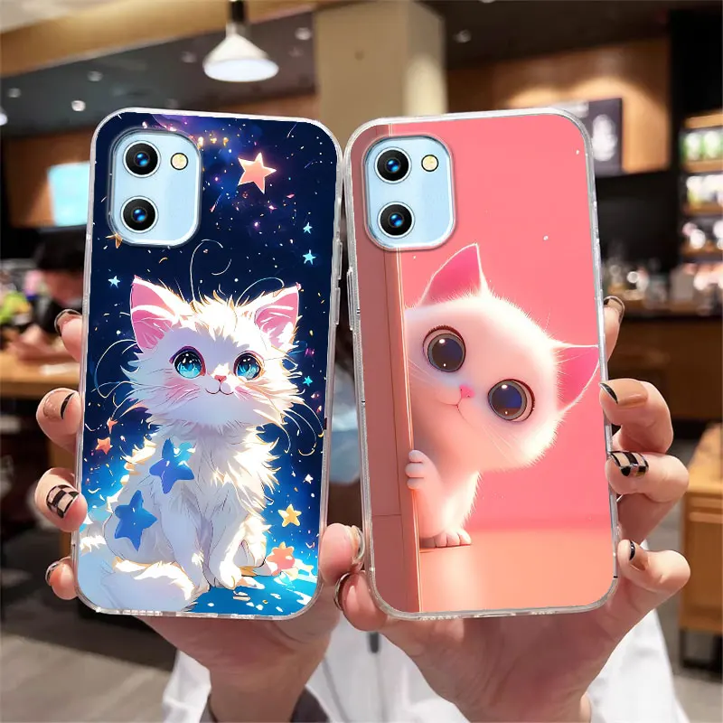 For Umidigi G1 Max G1 C1 Max Protective Phone Case For Umidigi G1 Max Shockproof Clear Soft Silicone Back Cover Flower Fundas