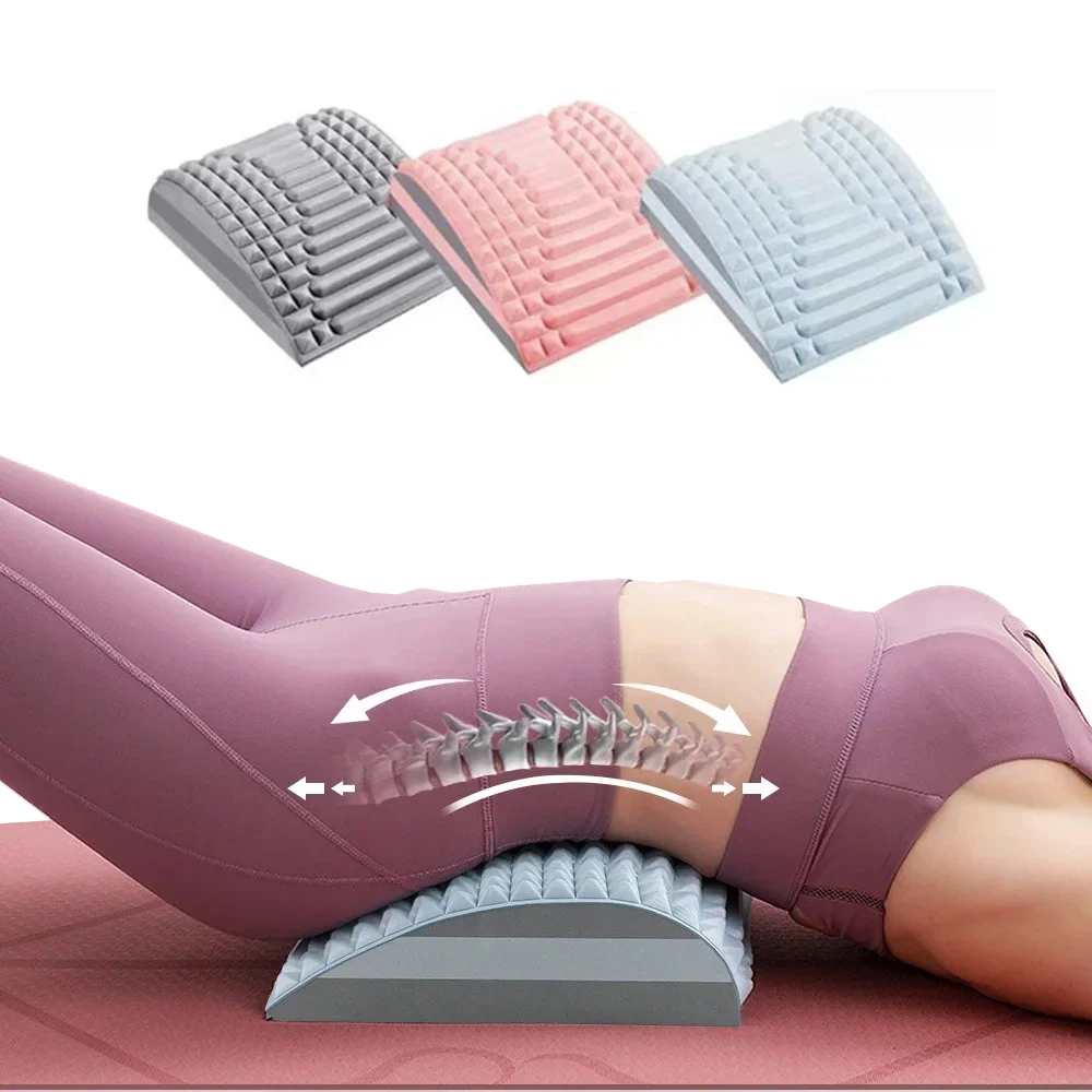 

Подушка для растяжки спины, массажер для поддержки шеи и поясницы, корректирующий Растяжитель позвоночника, Корректор осанки, устройство для облегчения боли