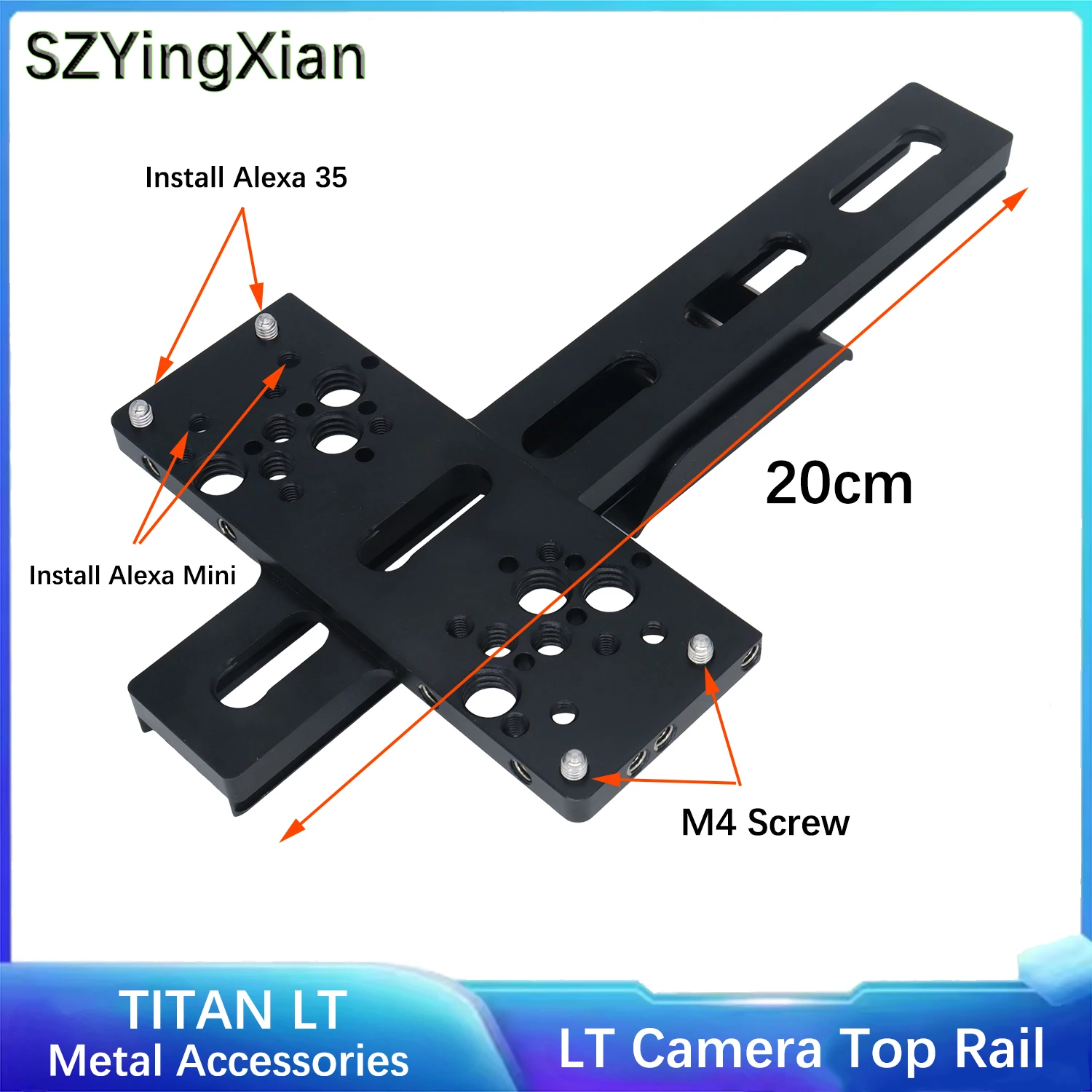 TITAN LT Camera Top Rail Installation Adapter For RED V-RAPTOR/SONY Venice/ARRI AELXA Mini/ALEXA35 Camera, etc