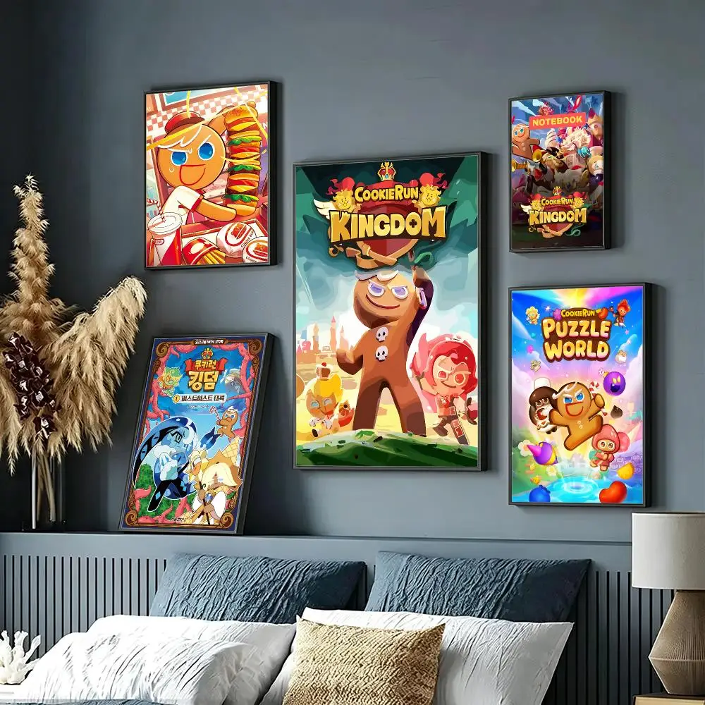 game Cookie Run: Kingdom Poster Wall Posters Art Print HD Print Self-Adhesive Waterproof Wall Stickers Room Decoration