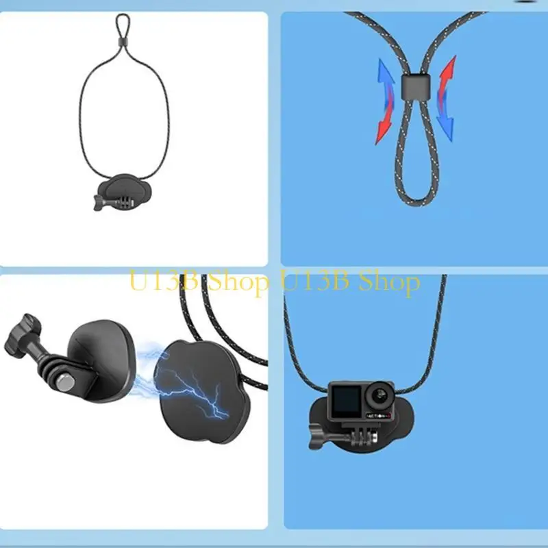 

U13B Neck Mount Action Camera Holder for Action4 Hands Frees Durable