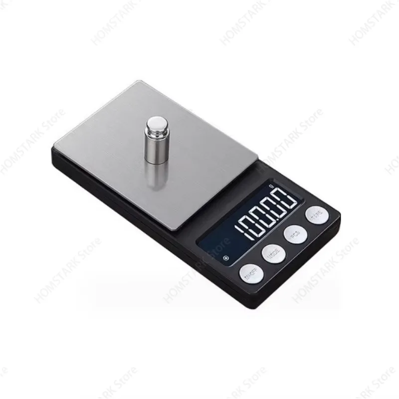 Mini Pocket Digital Scale 0.01g Resolution Blue Backlight LCD Max 1kg Counting Function Battery Powered