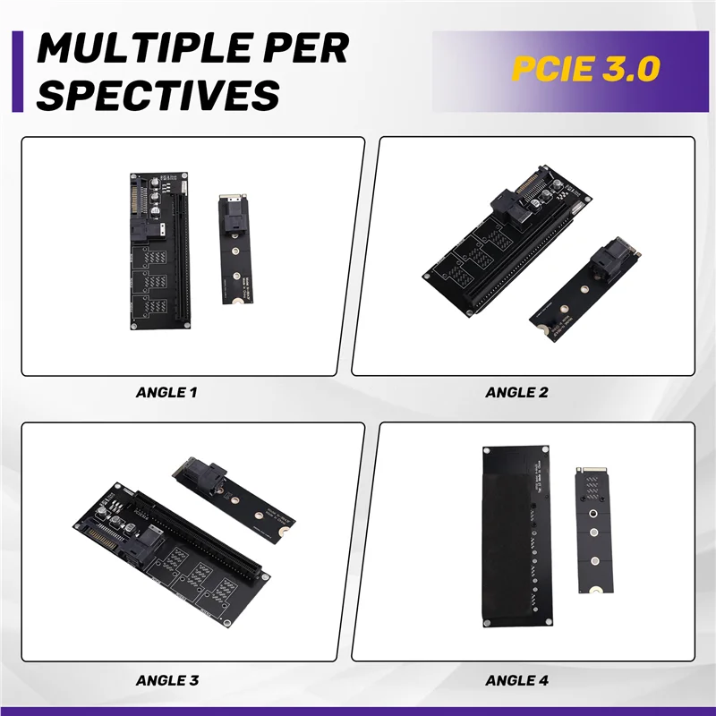 New Arrivals-Pcie 3.0 X4 X16 Expansion Riser Card, Nvme M.2 To External Video Graphics Card Adapter