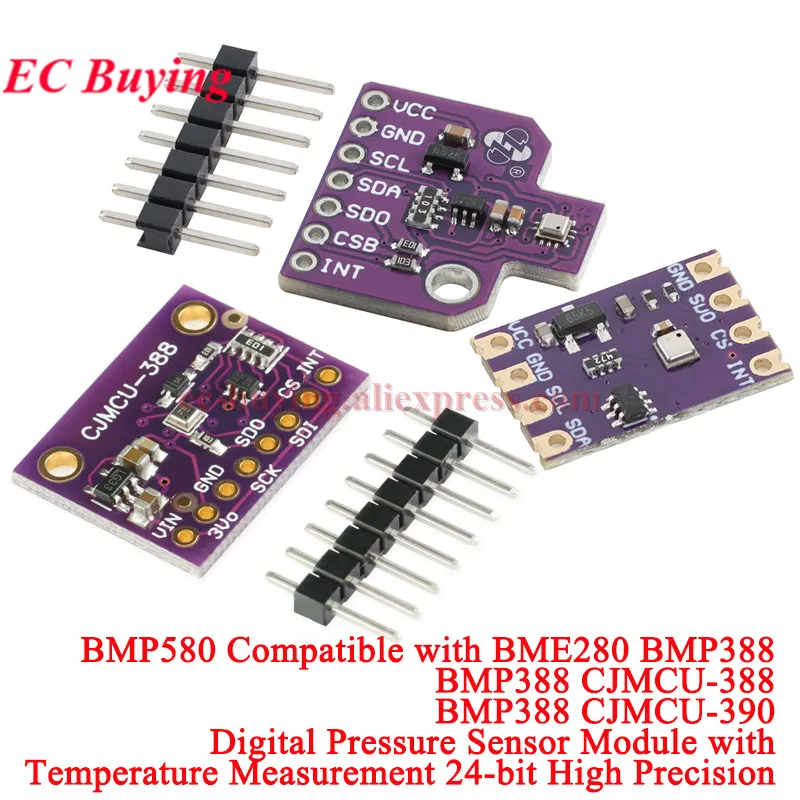 10 szt./1 szt. BMP388 CJMCU-388 Moduł Czujnika Ciśnienia Atmosferycznego Cyfrowy Temperatury Dla Arduino Płytka Elektroniczna IIC I2C SPI 24Bit