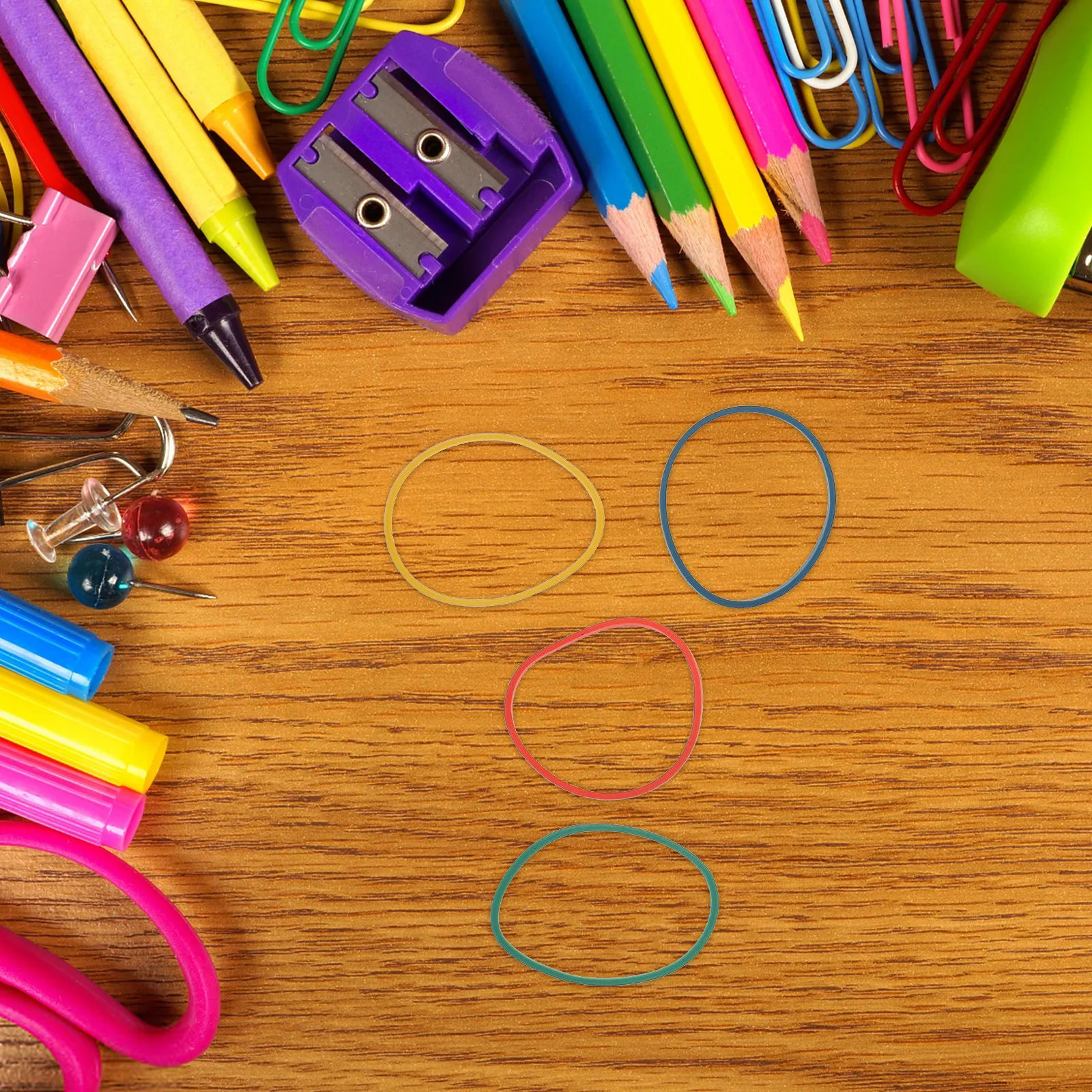 

2 коробки разноцветных резинок, яркие эластичные многофункциональные кольца для связывания, для рукоделия, дома, офиса, школы, портативные, для домашнего использования