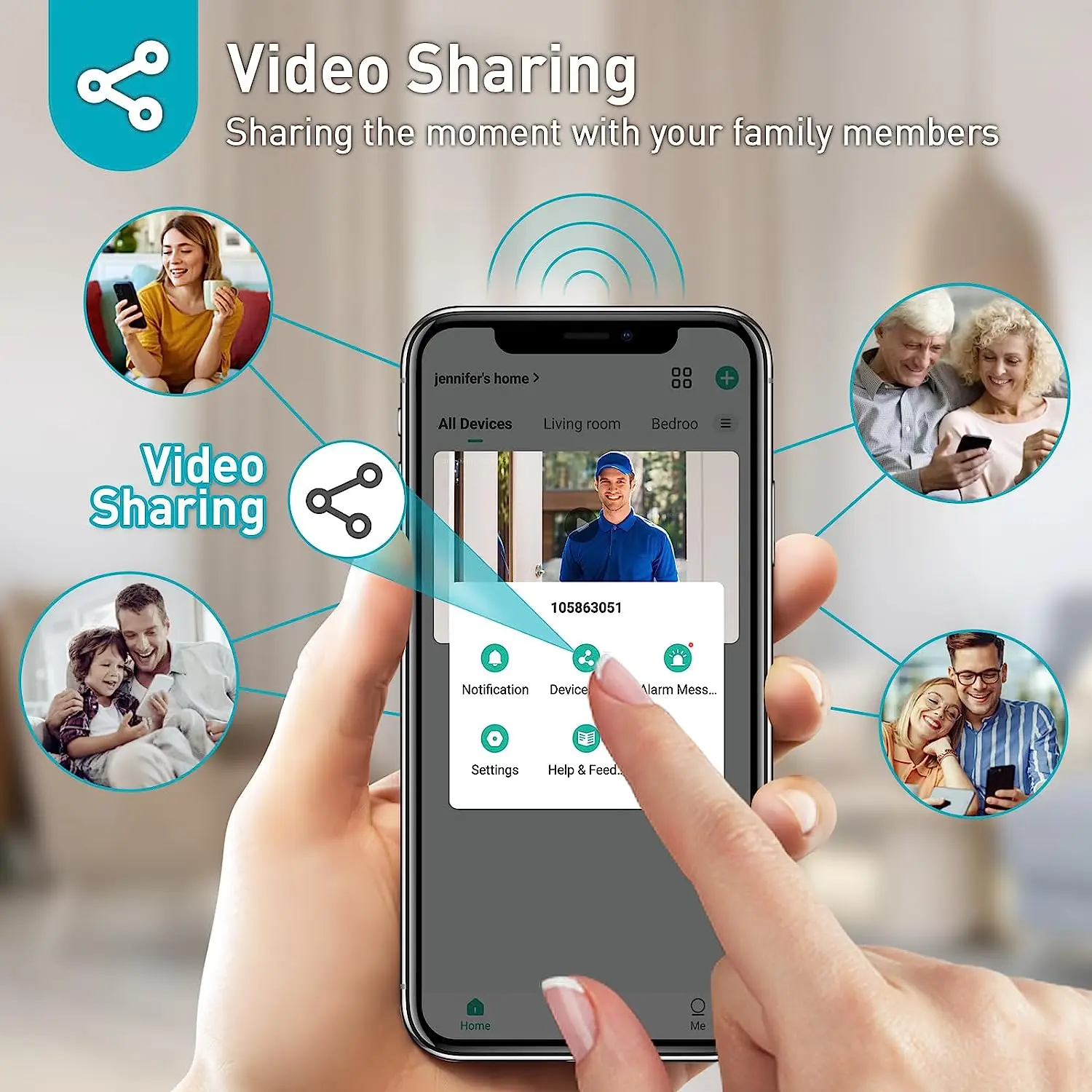 Wireless Video Doorbell Camera with Wireless Chime  Door Bell Ringer Wireless with Camera Voice Changer Smart WiFi Doorbell