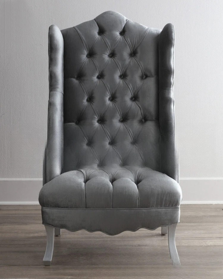 

Single sofa custom furniture living room fabric buckle soft bag sofa chair