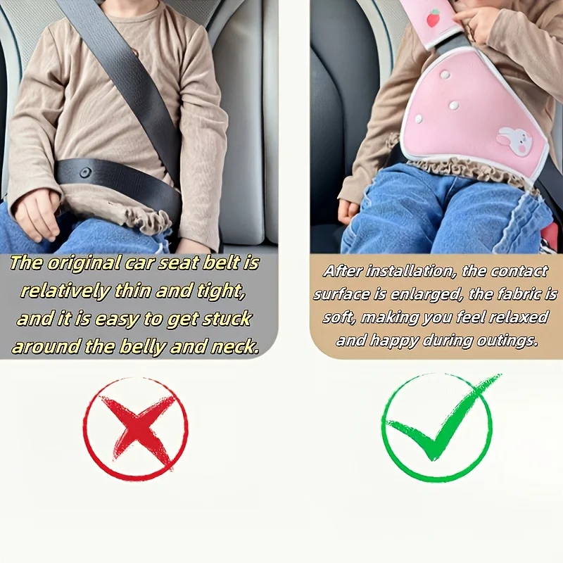 Car Child Safety Belt, Seat Shoulder Guard, Anchor, Safety Belt, Anti Pinch Neck Limiter, Stomach Protection
