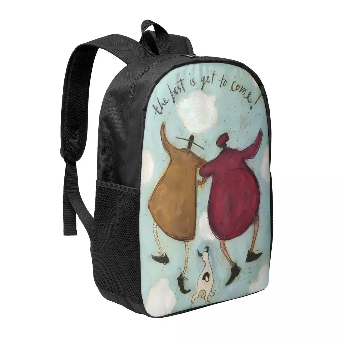 Mochila Sam de estudante simples de 17 polegadas – Bolsa escolar leve e espaçosa para meninos e meninas