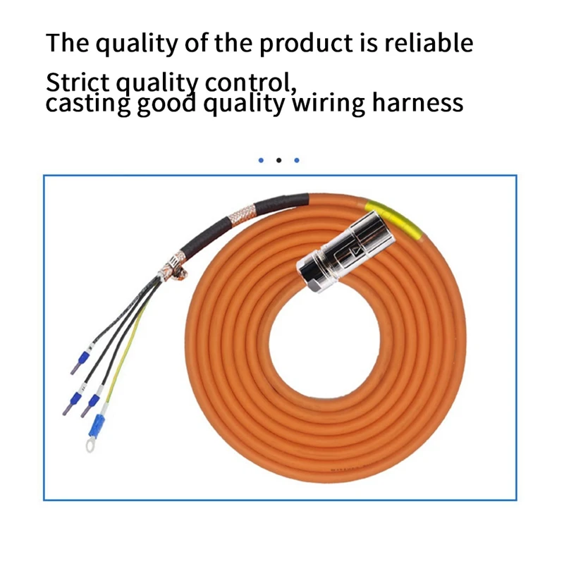 

1 Piece Connecting Cable 6Fx3002-5Cl02-1Ad0 High Inertia V90 Servo Motor Power Cable Yellow Copper