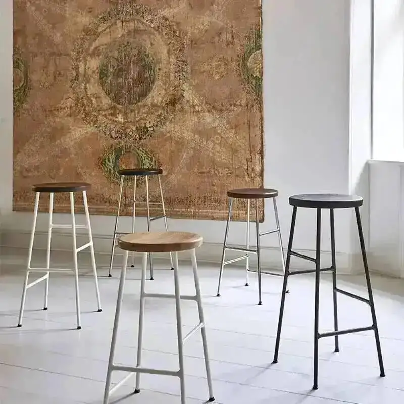 Silla de bar nórdica moderna para habitación, cómoda, de diseño único, para salón, cocina, banqueta alta para cocina, muebles