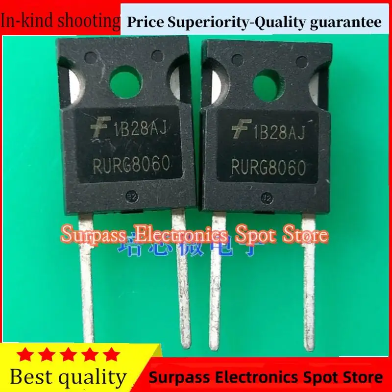 

10PCS-100PCS RURG8060 TO247 80A/600V Price Superiority-Quality guarantee