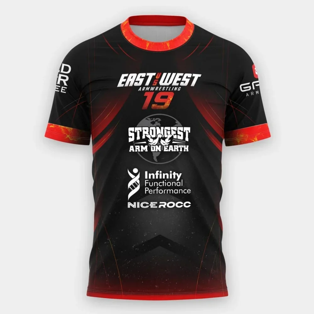 Men's T Shirt Arm Wrestling Wrist Training Fitness Short Sleeve Summer Quick Dry Breathable Tees Fashion O-neck Tops Gym T-shirt