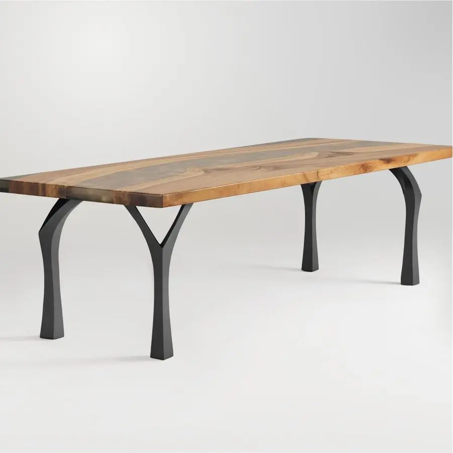 

16H 118 Faras Черные металлические ножки и подставки для журнальных столиков ручной работы Стальные ножки стола Нержавеющая, регулируемая мебель