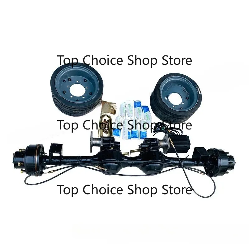 Heavy Duty Suspended Four Wheel Drive Modified Assembly With Dual Axle Mounted Drive Motors