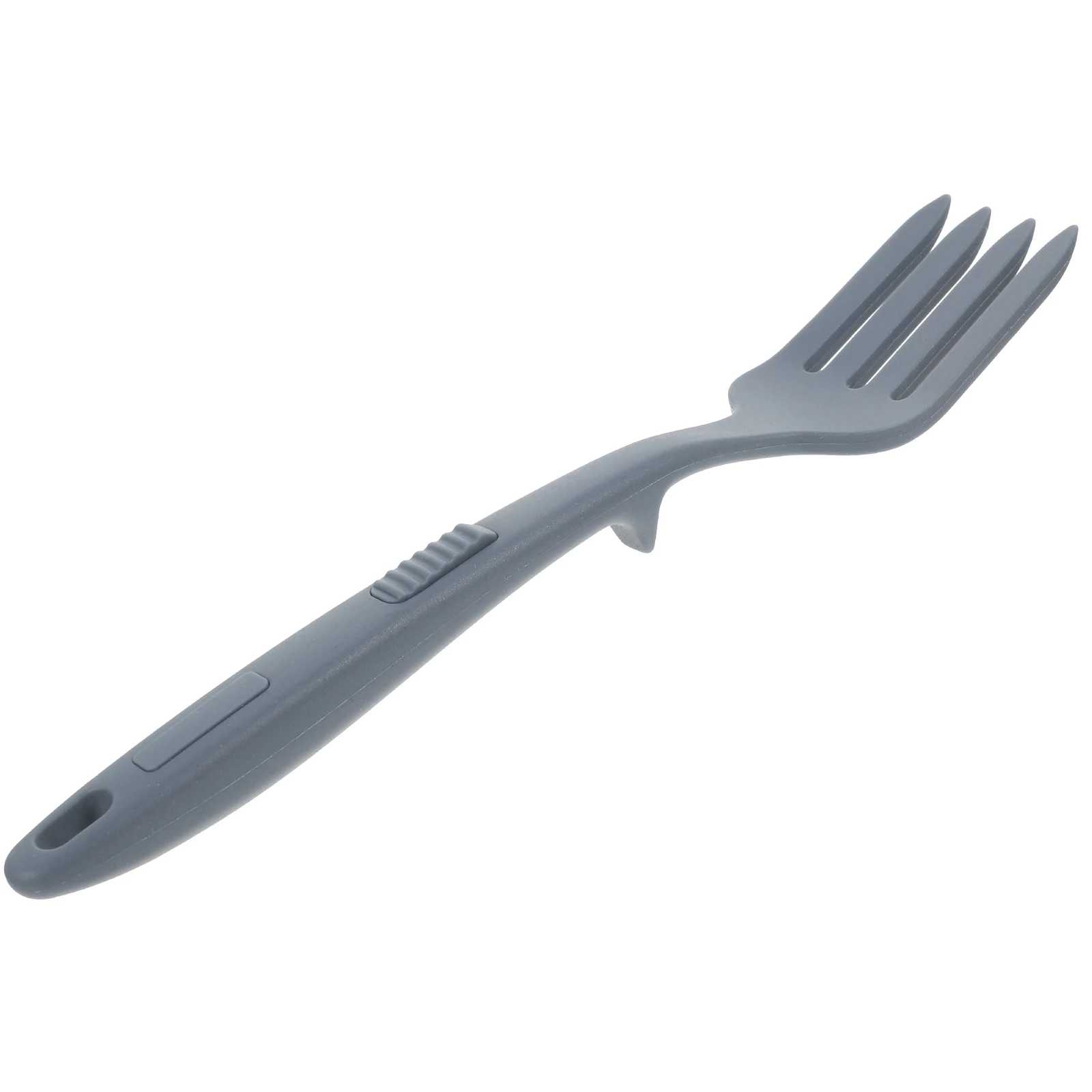 

Silicone Cooking Fork Large Soft Nonstick Ergonomic Pasta Server Food Fork Reusable Washable Kitchen Cooking Tool