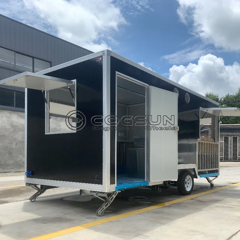 

Cogsun Custom Branded Food Truck Wrap Included Premium Concession Trailer for Sale