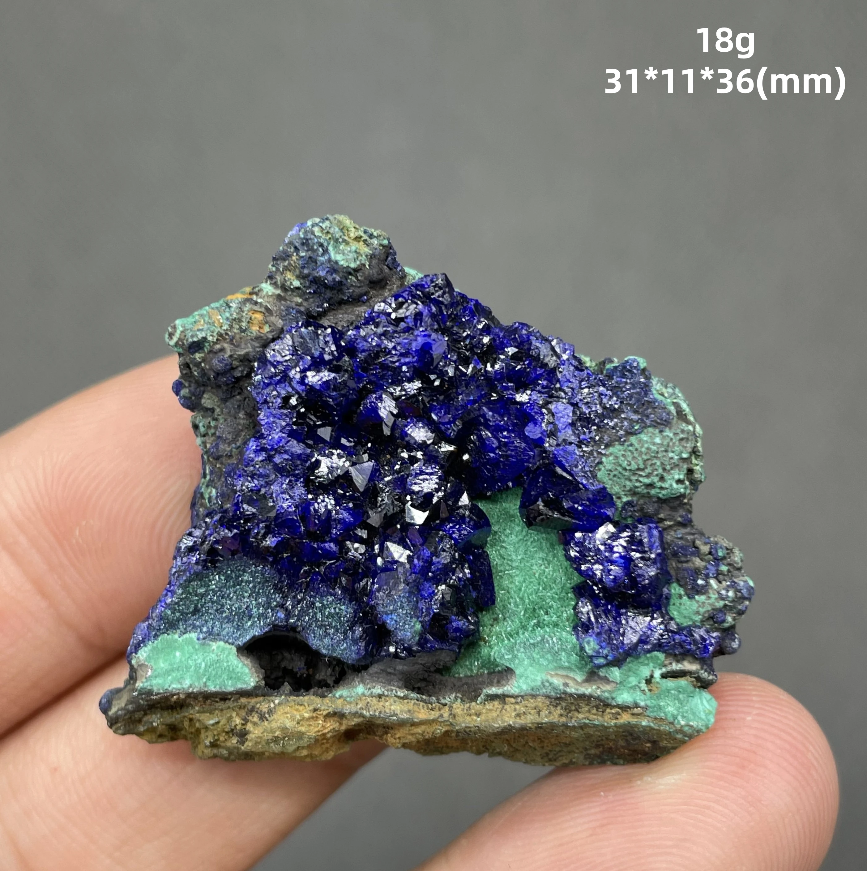 

18 g Natural Single crystal Azurite mineral crystal specimen healing from China (crystals and stones Quartz crystal stones )