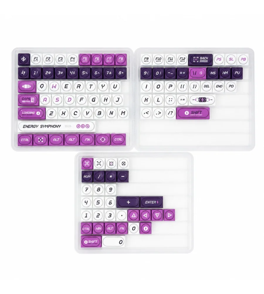 Keycap personality mechanical keyboard magnetic axis small full set of Mori orange building block XDA keycap PBT two-color light