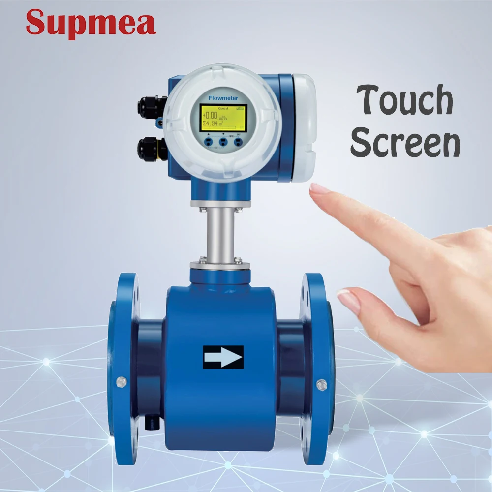 

Supmea 316SS Stainless Steel Ptfe Liner Type Clamp Electromagnetic Sanitary Magnetic Sewage Flowmeter Flow Meter Price