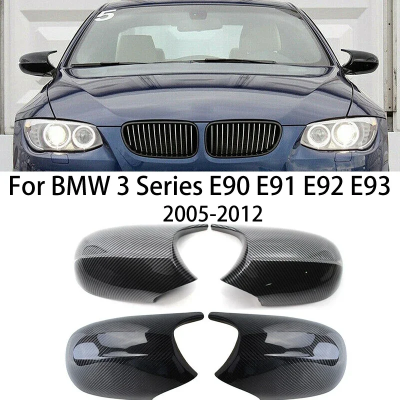 

Real Carbon Fiber Car Rearview Side Mirror Cap Covers For BMW 3 Series E90 E91 E92 E93 2005 2006 2007 2008 2009 2010 2011