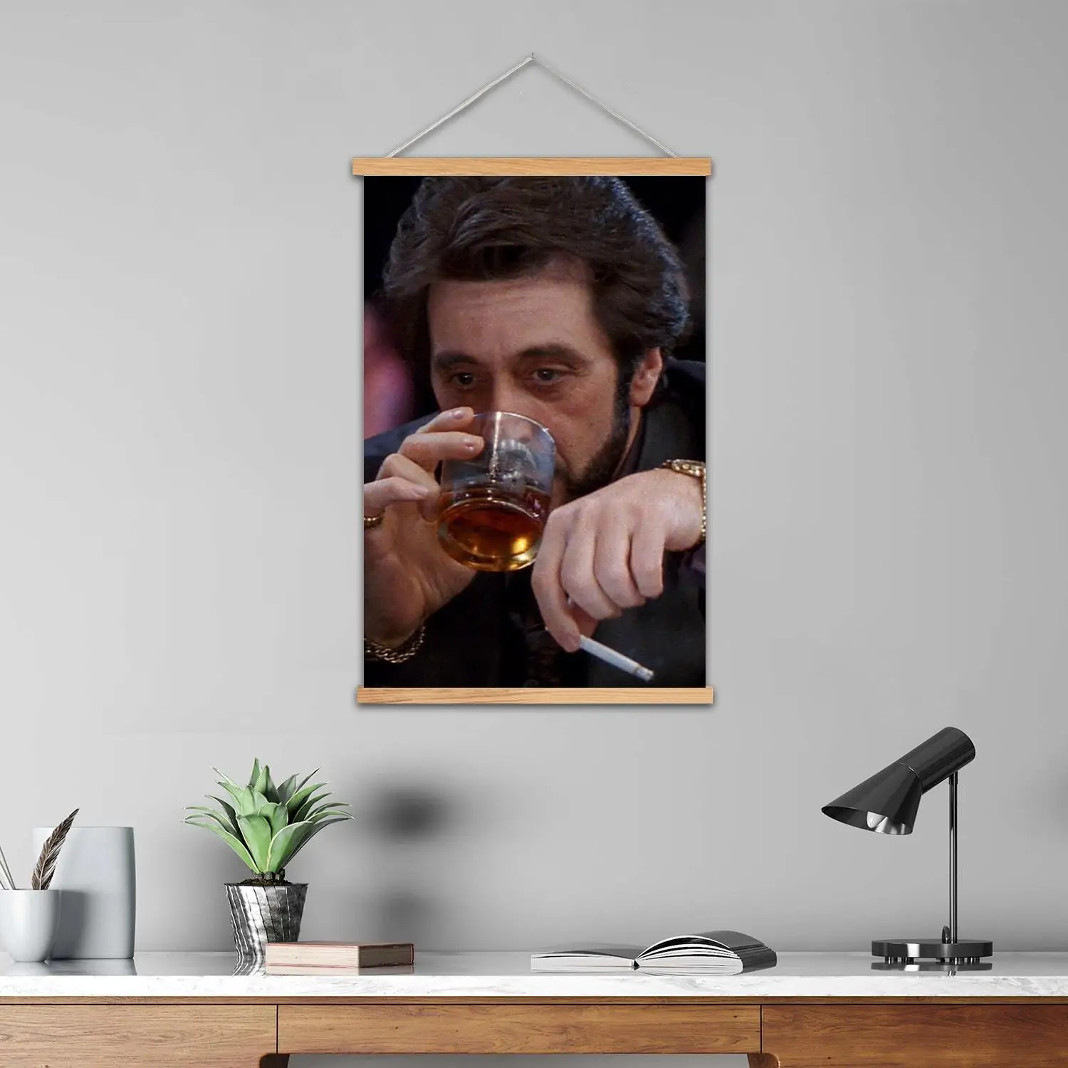 carlitos طريقة مؤطرة جدار اللوحة قماش ملصق فني وفن جدران، ديكور غرفة نوم الأسرة الحديثة، الملصقات، اللوحة الزخرفية