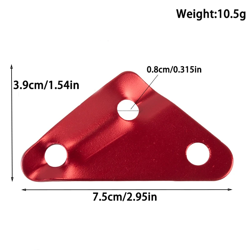 4/8/12Pcs Multi-color Large Triangle 3-Hole Guyline Stopper Adjuster Outdoor Camping Wind Rope Buckle Tent Fixing Accessories