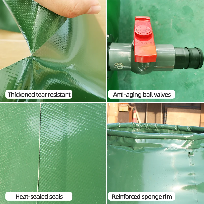 Onion Shape Collapsible Soft PVC Rainwater Collection Storage Tank Agriculture Irrigation and Forest Fire Water Storage Tank