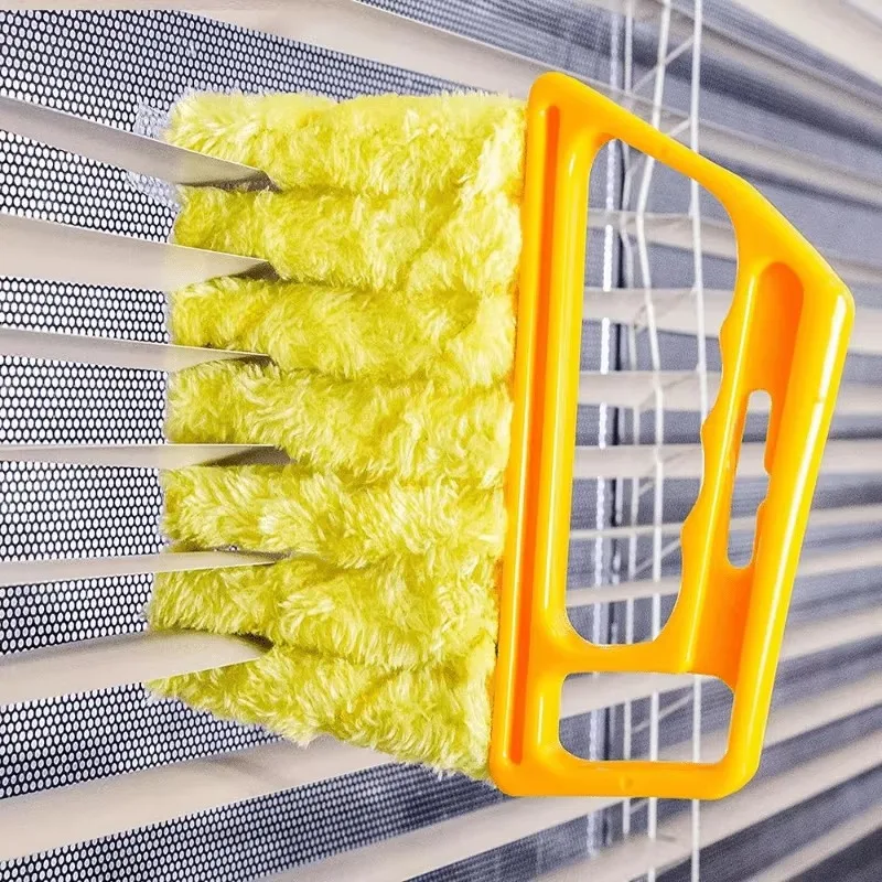 1pc Portable Microfiber Window Cleaner - Easily Collects Dust Removal Blinds Duster Household Dust Brush for Window Blin