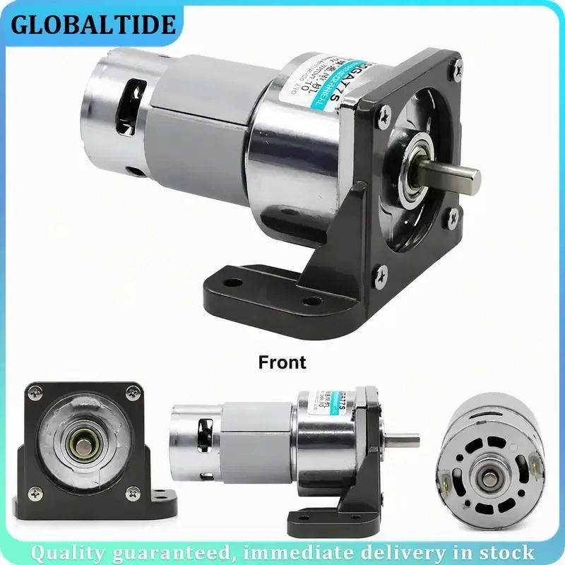 775 Geared Motor 12V DC Micro Reducer 35W High Torque Speed Adjustable DIY Slow Speed Electric Motor for Automation Projects