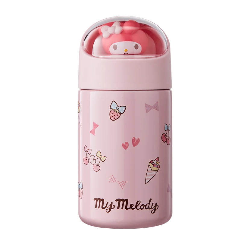 300Ml New Sanrio Hello Kitty Cinnamon Roll My Melody Kuromi Insulated Cup Cute High-Looking Mini Convenient Water Cup Gift