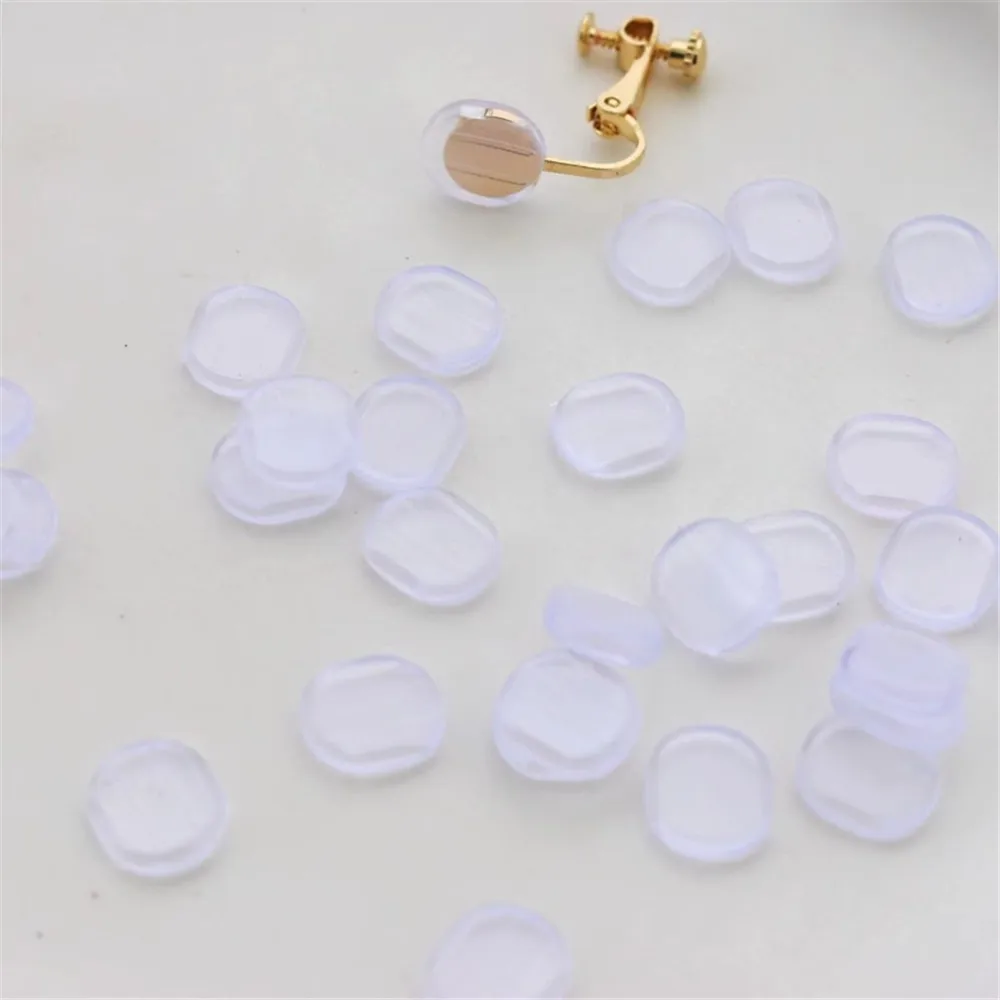 Silicone Ear Clip Anti-Pain Pad, Spiral Shaped Ear Clip Cushion, DIY Material Accessories, Rubber Pad