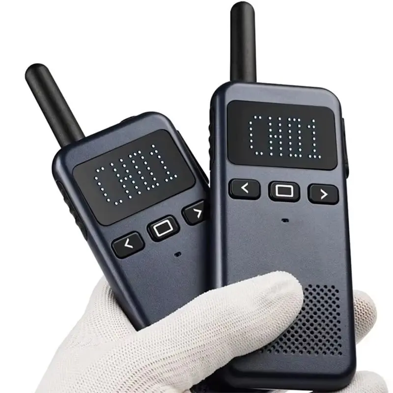 SQPP-2 Pack KSX30-M3 UHF 400-470Mhz Walkie Talkies, Long Range Two-Way Radio With LED Display, Portable Handheld Design