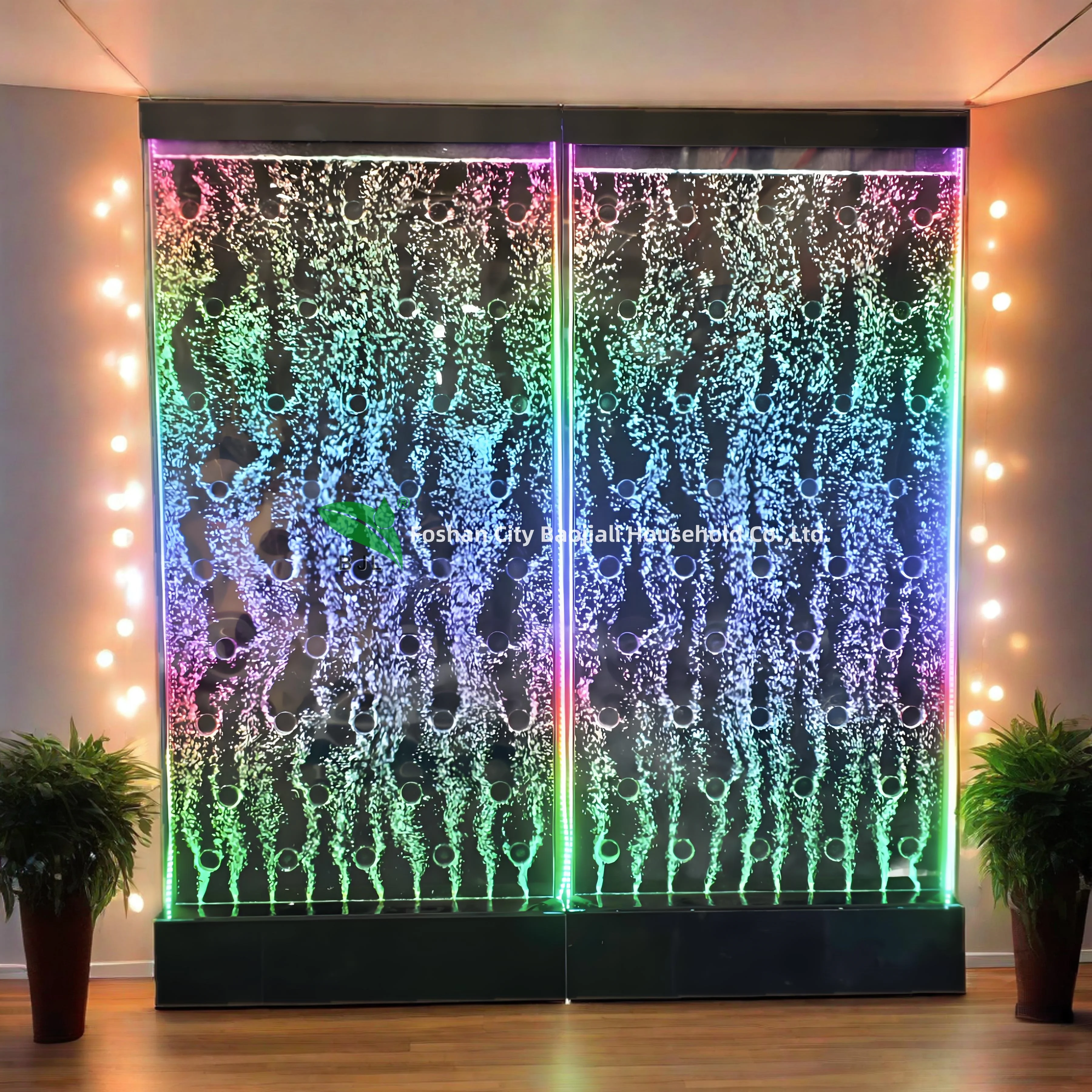 

Customization.Customer Made LED Bubble Water Feature Wall Acrylic Screens & Room Dividers