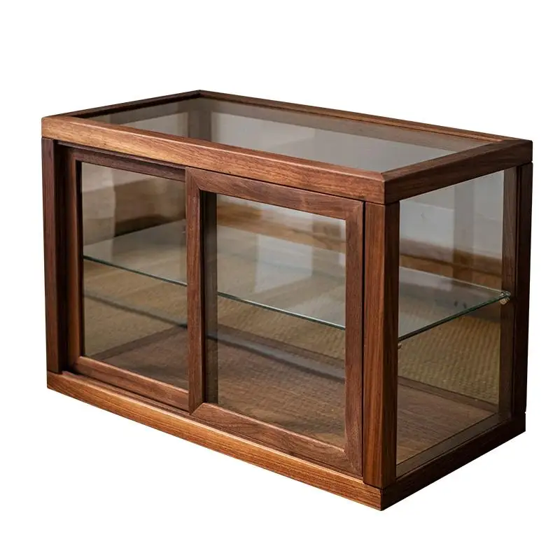 

Small bread cabinet glass display cabinet coffee shop tea set display rack storage cabinet